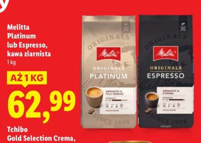 Kawa Platinum ziarnista 1 kg promocja w Lidl