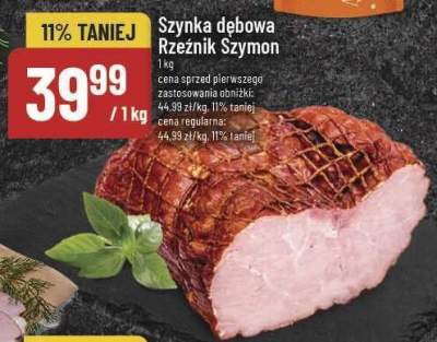 Szynka dębowa Rzeźnik Szymon promocja w POLOmarket