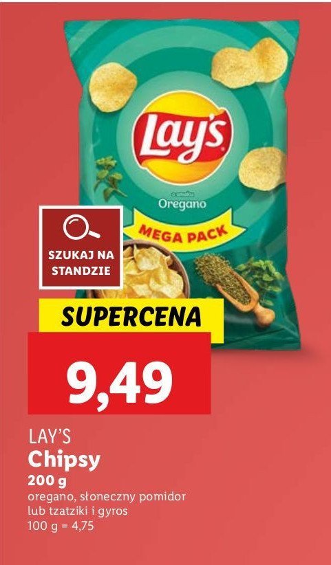 Chipsy gyros Lay's Frito lay lay's promocja w Lidl