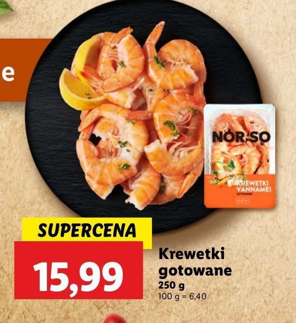 Krewetki gotowane Norso promocja