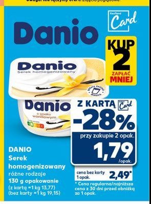 Serek waniliowy Danone danio promocja w Kaufland