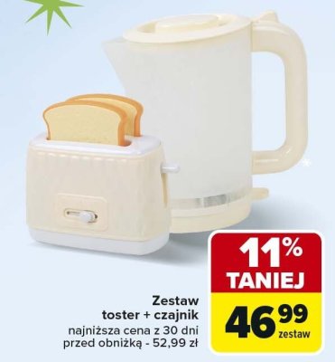 Zestaw toster + czajnik promocja w Carrefour