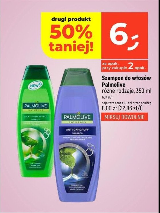 Szampon do włosów silky shine effect Palmolive naturals promocja