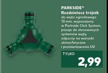 Rozdzielacz trójnik Parkside promocja w Kaufland