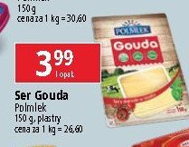 Ser żółty gouda plastry Polmlek promocja