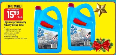 Płyn do spryskiwaczy zimowy Active Auto 4 l promocja w POLOmarket