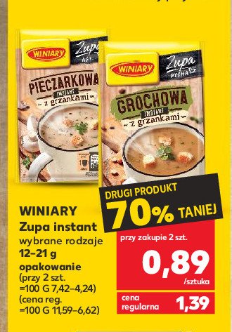 Zupa pieczarkowa z grzankami WINIARY ZUPA MNIAM promocja w Intermarche