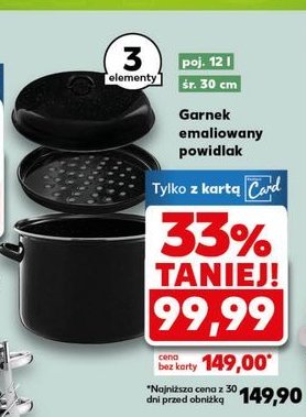Garnek emaliowany powidlak 12 l promocja w Biedronka
