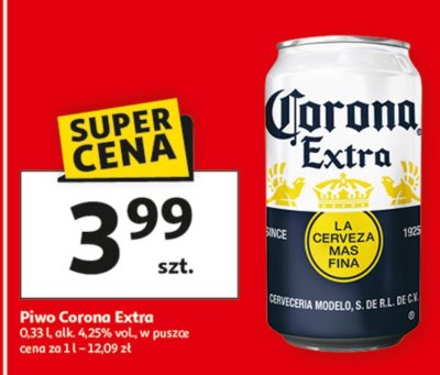 Piwo Corona Extra promocja w Auchan