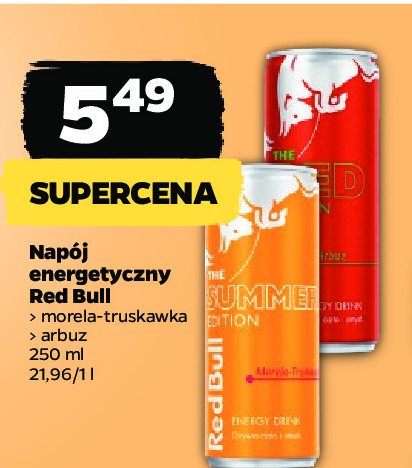 Napój arbuzowy Red bull the red edition promocja