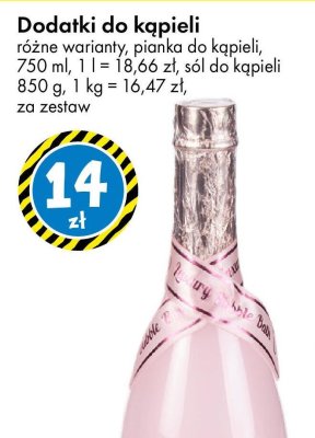 Dodatki do kąpieli pianka do kąpieli, sól do kąpieli promocja w Tedi