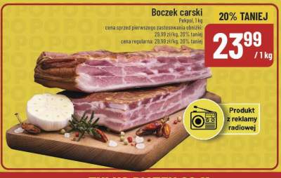 Boczek carski Pekpol promocja w POLOmarket