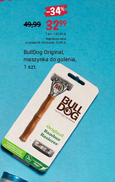 Maszynka do golenia bambus Bulldog skincare for men original promocja