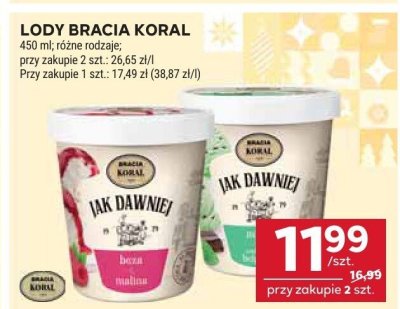 Lody bracia koral promocja w Stokrotka