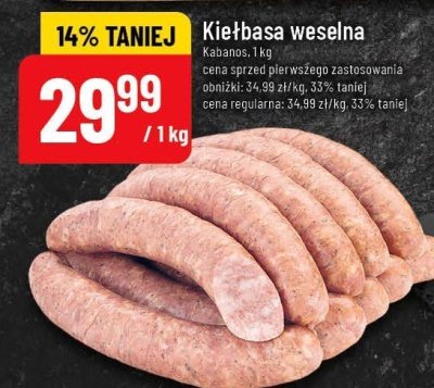 Kiełbasa weselna promocja w POLOmarket