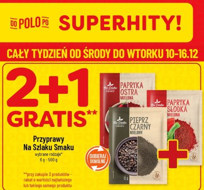 Przyprawy Na Szlaku Smaku wybrane rodzaje promocja w POLOmarket