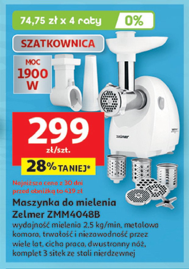 Maszynka do mi臋sa zmm4048b Zelmer promocja