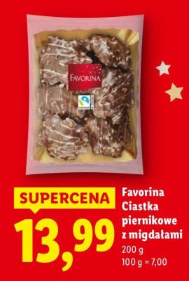 Ciastka piernikowe z migdałami  promocja w Lidl