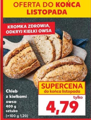 Chleb z kiełkami owsa 400g promocja w Kaufland