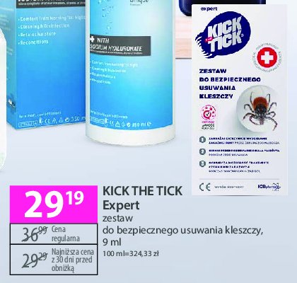 Zestaw do bezpiecznego usuwania kleszczy Kick the tick promocja