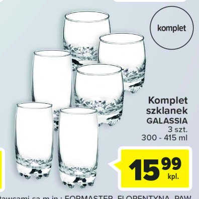 Szklanki glassia 420 ml Florentyna promocja