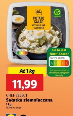 Sałatka ziemniaczana z jajkiem i ogórkiem Chef select promocja