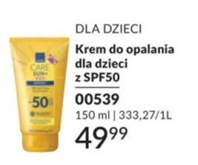 Krem do opalania dla dzieci z SPF50 promocja w AVON
