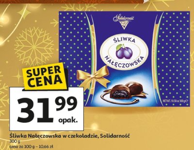 Ślliwka Nałęczowska w czekoladzie, Solidarność promocja w Auchan