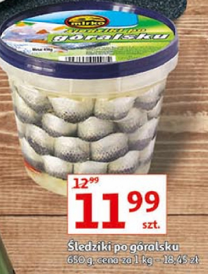 Filety śledziowe po góralsku Mirko promocja