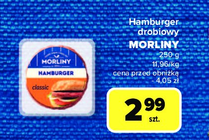 Hamburger classic Morliny promocja w Carrefour