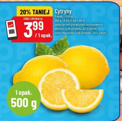 Cytryny 1 opak. 500 g promocja w POLOmarket