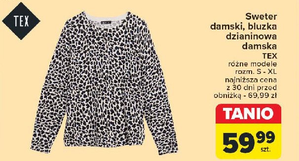 Sweter damski rozm. s-xl Tex promocja