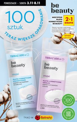 Wszystkie płatki kosmetyczne 2+1 gratis promocja w Biedronka
