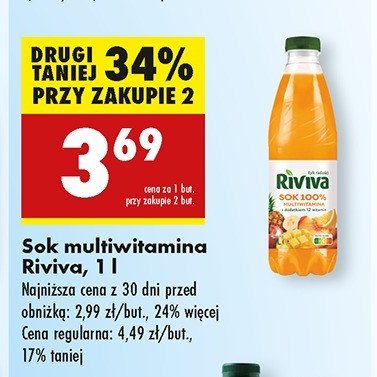 Sok multiwitamina 100% Riviva promocja
