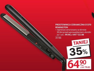 Prostownica ceramiczna S1370 REMINGTON promocja w Selgros