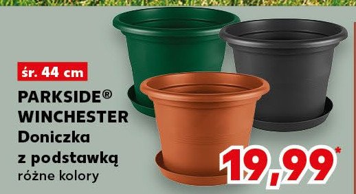 Doniczka z podstawką 44 cm Parkside promocja