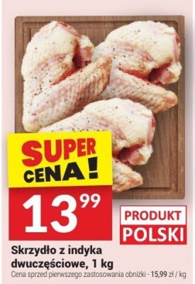 Skrzydło z indyka dwuczęściowe, 1 kg promocja w Twój Market