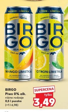 Piwo Birgo mango- limetka promocja w Kaufland