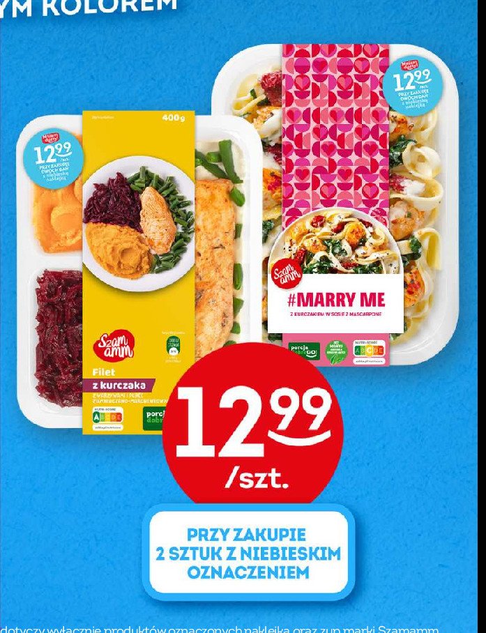 Makaron penne z mascarpone i kurczakiem Szamamm promocja w Żabka