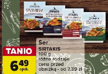 Ser do grilla lub na patelnię z ziołami Sirtakis promocja