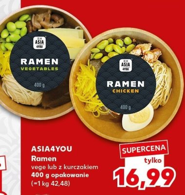 Ramen vege lub z kurczakiem promocja w Kaufland