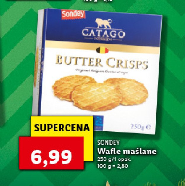 Gofry maślane belgijskie Catago promocja