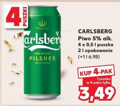 Piwo Carlsberg Premium Pilsner promocja w Kaufland