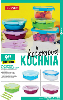 Pojemnik do żywności smart fresh 1.2 l niebieski Curver promocja