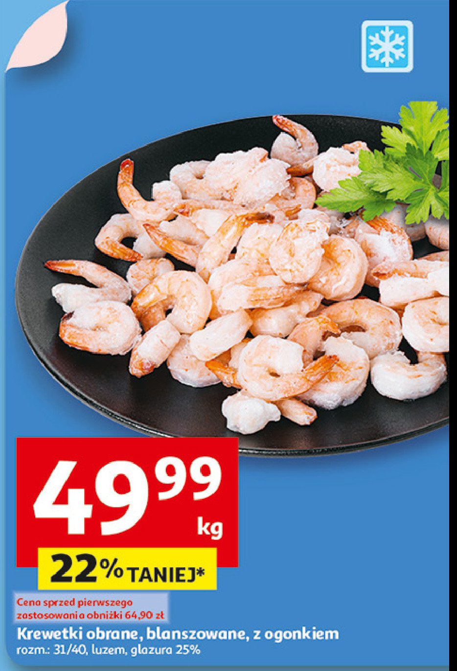 Krewetka 31-40 promocja w Auchan