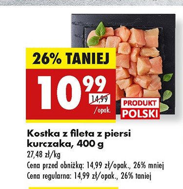 Kostka z fileta z piersi kurczaka Kraina mięs promocja