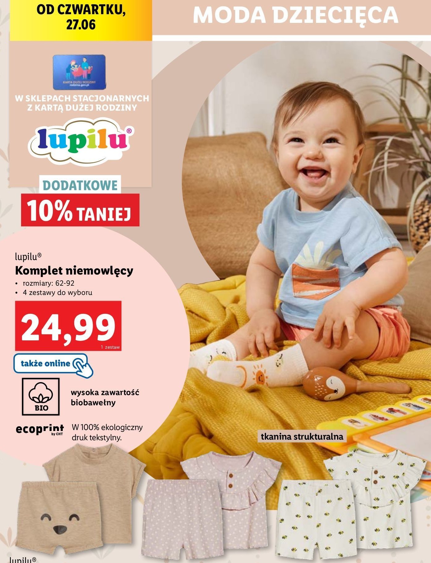 Komplet niemowlęcy Lupilu promocja