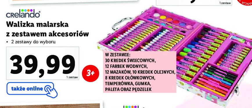 Zestaw malarski w walizce Crelando promocja