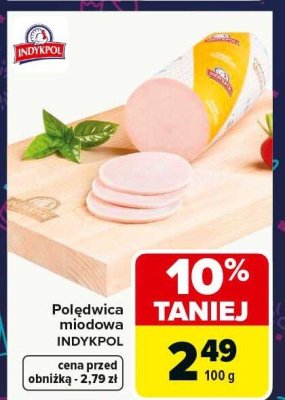 Polędwica miodowa Indykpol promocja w Carrefour Market