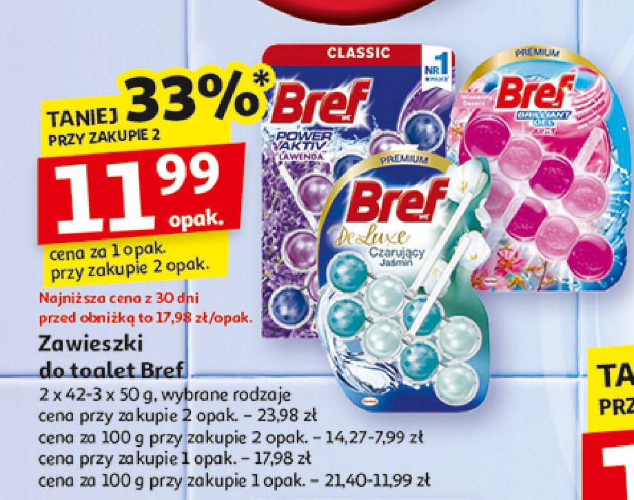 Zawieszka do wc czarujący jaśmin Bref deluxe promocja